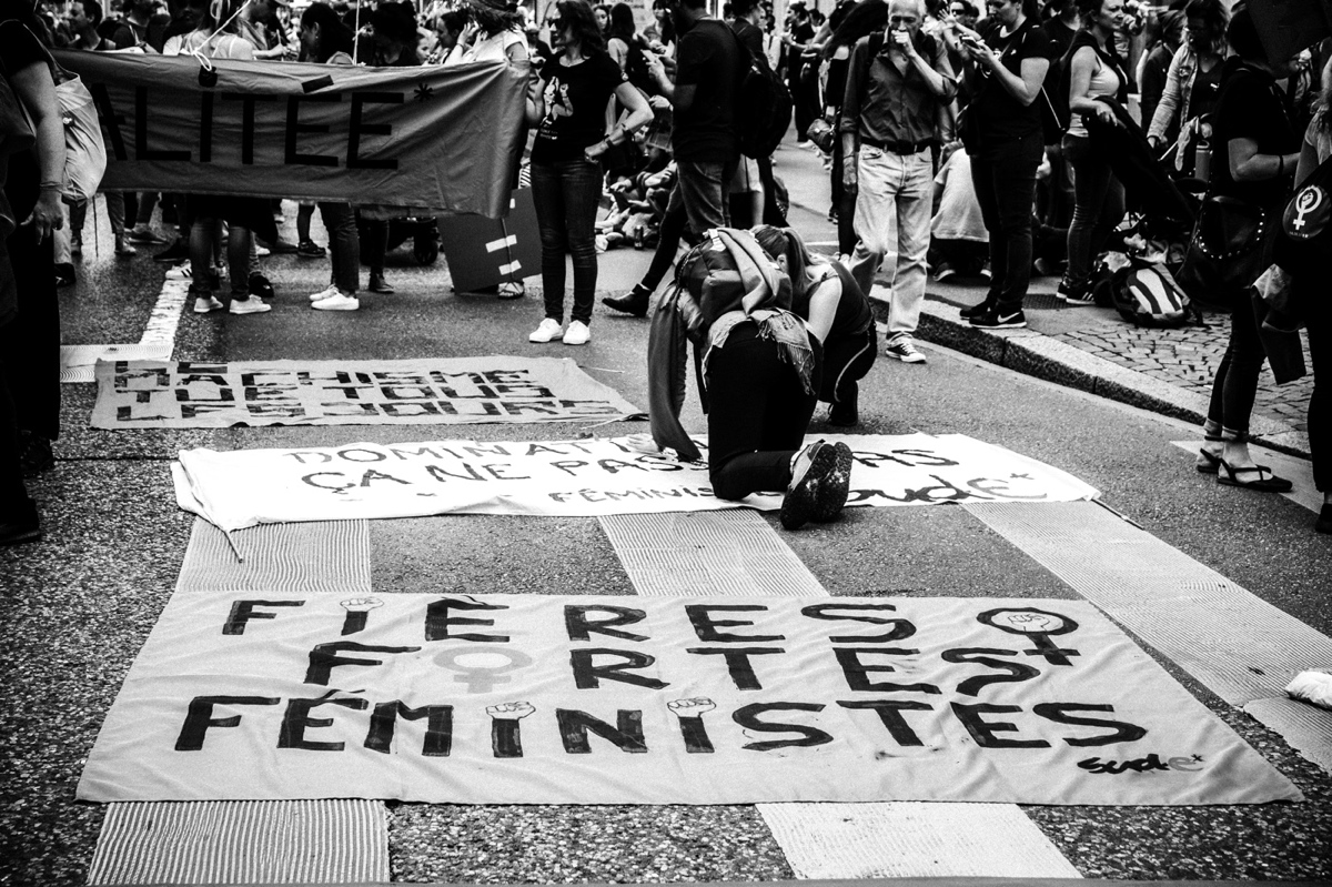 © Joëlle Wider - Grève des femmes, grève féministe 14 juin Lausanne