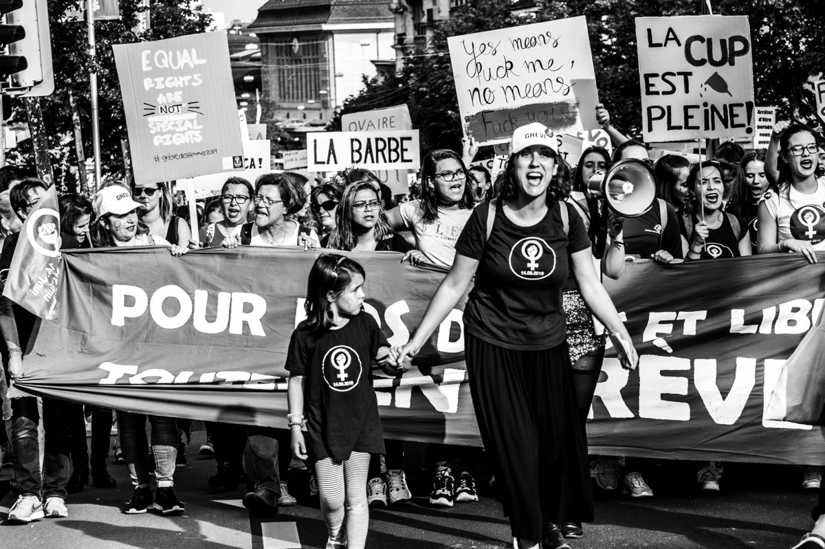 © Joëlle Wider - Grève des femmes, grève féministe 14 juin Lausanne