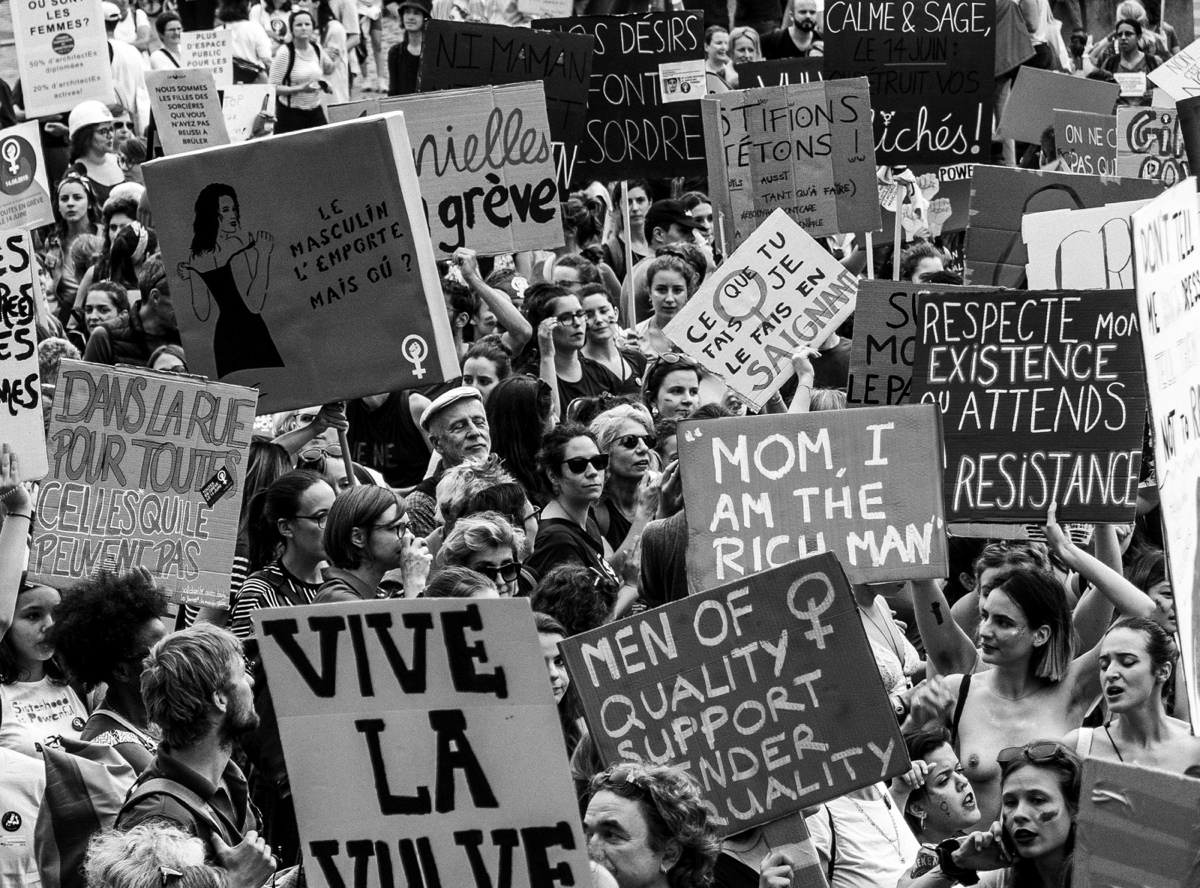 © Joëlle Wider - Grève des femmes, grève féministe 14 juin Lausanne