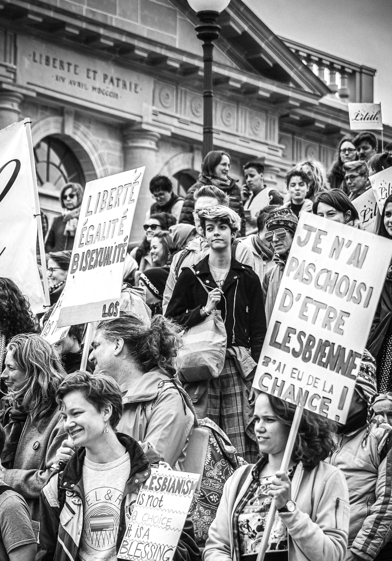 © Joëlle Wider - Marche pour la visibilité lesbienne 27 avril Lausanne