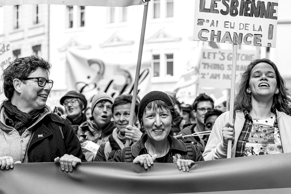 © Joëlle Wider - Marche pour la visibilité lesbienne 27 avril Lausanne