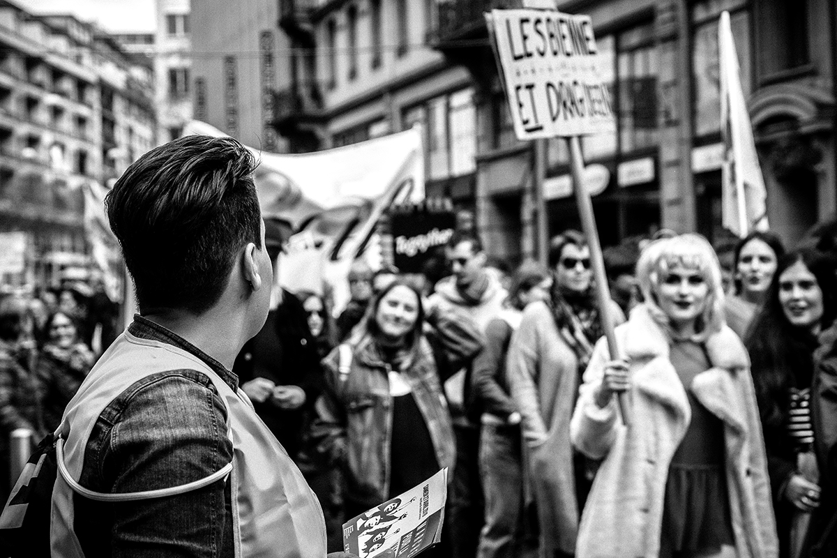 © Joëlle Wider - Marche pour la visibilité lesbienne 27 avril Lausanne