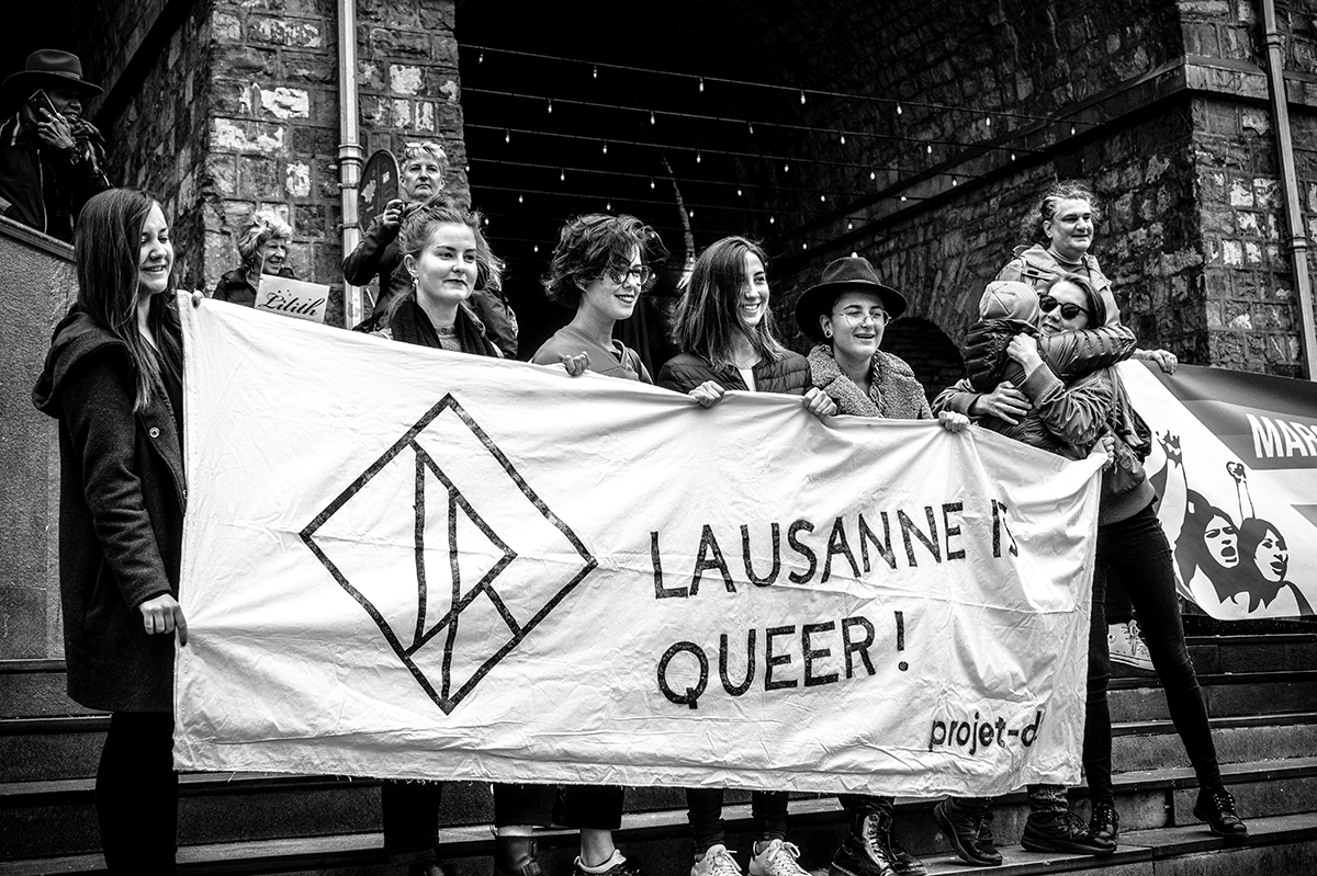 © Joëlle Wider - Marche pour la visibilité lesbienne 27 avril Lausanne